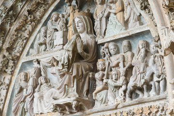 Portico of the Church Santa Maria la Real de Olite
