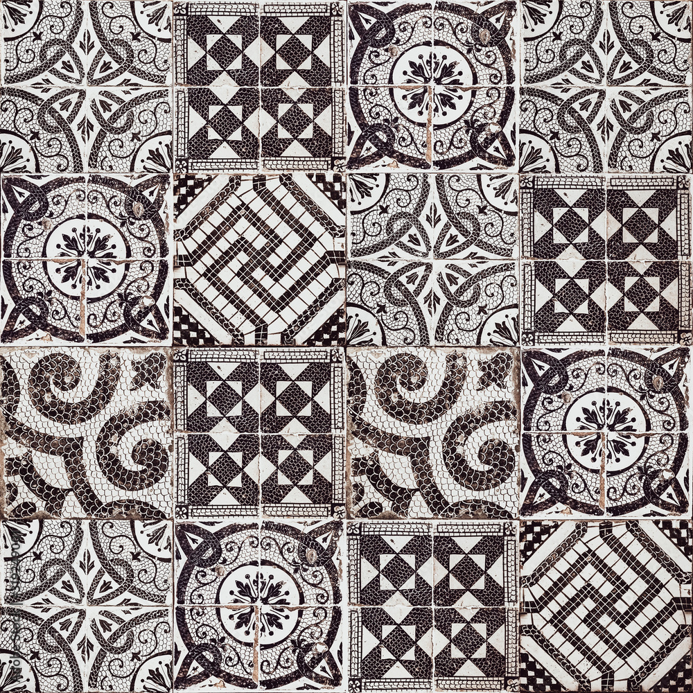 Canvas Prints Background of vintage ceramic tiles