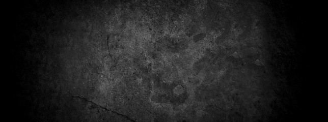 Fototapeta premium Stary tekstura ściany cement ciemnoczarny szary tło abstrakcyjny szary kolor projekt jest lekki z białym tłem gradientowym.