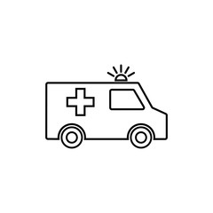 Ambulance Icon Vector Logo Template. Ambulance Icon Design