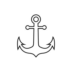 Anchor icon vector.Anchor symbol logo. Anchor marine icon.