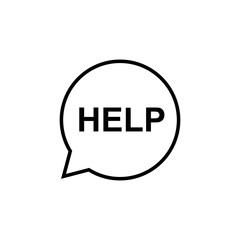 Help icon vector. Help Sign Symbol Vector Logo Template. Question Mark icon