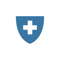 Obraz premium Insurance icon vector isolated on white background . Medical Insurance Icon.