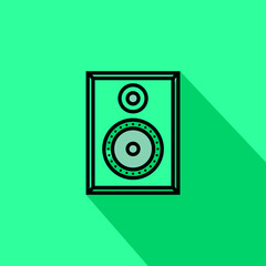 sound box liner fill vector icon - ui icon vector