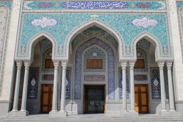 Qum, Iran - May 4, 2017: stunning beauty of the ancient Shiite mosque Jamkaran is one of the...
