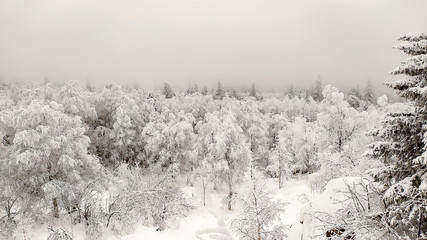 Black rock in national park Taganay