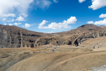 Human settlements in high altitude areas of Himalayan hills and mountains valley higher altitudes region extreme cold climate. Rugged terrains, fragile geology and river basins in altitudinal zones.