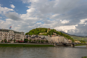 Panorama of Salzburg. Salzburg, Austria