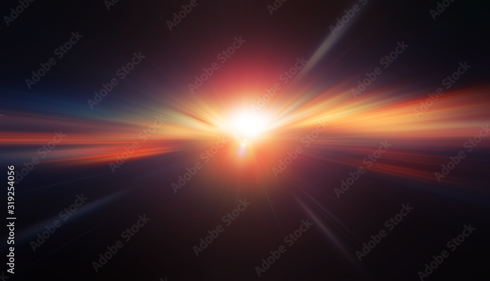 Canvas Prints high speed blur zoom effect abstract powerful future energy for background.