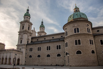 Fototapeta na wymiar Cathedral of saints Rupert and Virgil (Salzburg Cathedral). Salzburg, Austria