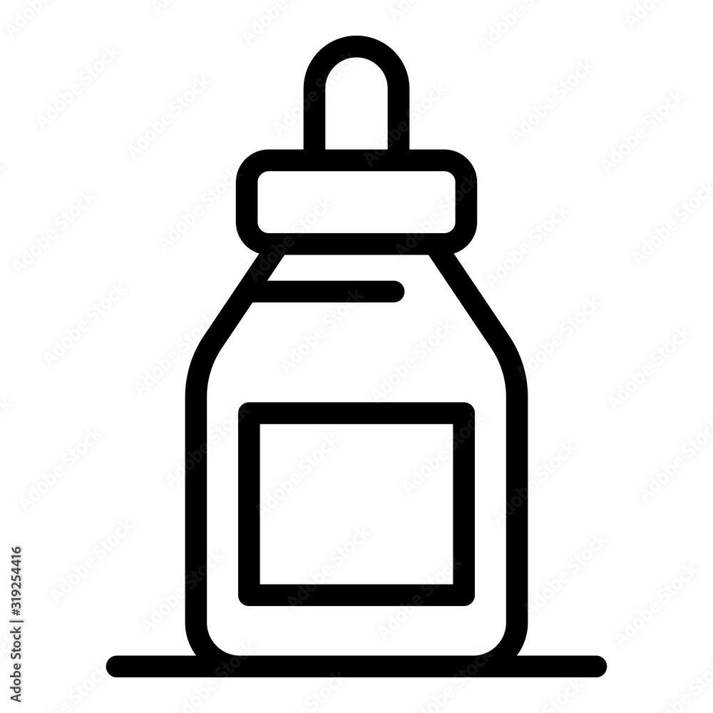 Aufkleber nose drops icon. outline nose drops vector icon for web design isolated on white background