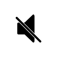 Sound Off Icon Vector. Speaker icon vector. Sound volume mute. Loudspeaker icon vector. mute