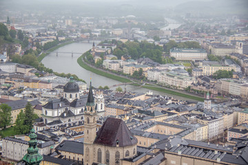 Panorama of Salzburg. Salzburg, Austria