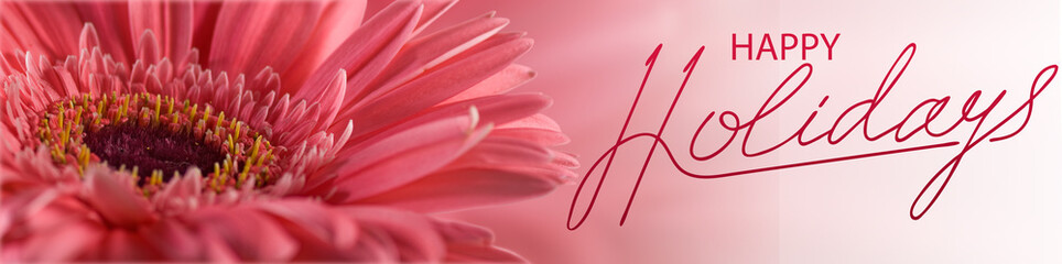 Image of a beautiful greeting card..Beautiful festive flowers close-up.