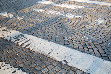 Pedestrian Crossing on Road in Paris