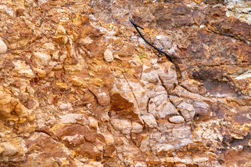 まだら模様の岩