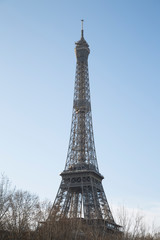 Fototapeta na wymiar Close up of Eiffel Tower, Paris