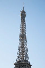 Fototapeta na wymiar Closeup of Eiffel Tower, Paris