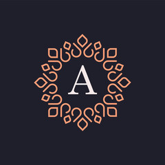 Luxury Letter A logo Design 