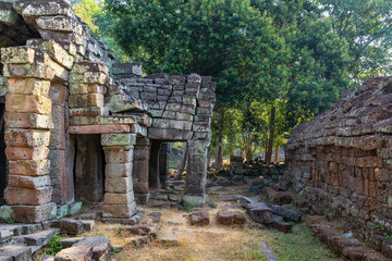 Fototapeta na wymiar Die Tempelanlage Preah Khan in Kambodscha