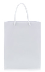 Blank shopping bag isolated on white background