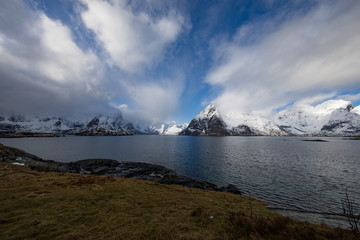 Traditional landscape of Norwegian nature.