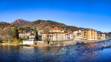 The Brembo river in northern Italy as it passes through San Pellegrino terme