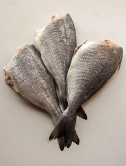fresh fish without a head peeled