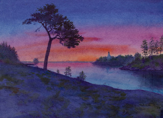 twilight over the islands