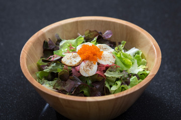 Hotate or scallop salad a Japanese food cuisine