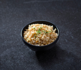  Ninniku fry rice with garlic a Japanese food menu