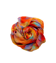 beautiful cloth artificial flower isolated on white background.