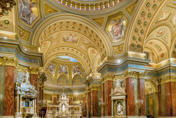 Obraz premium St. Stephen's Basilica, Budapest, Hungary