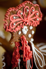 Close up shot of a brittle cake