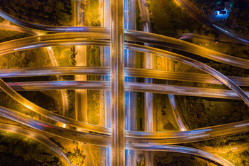 Road traffic in city at thailand .