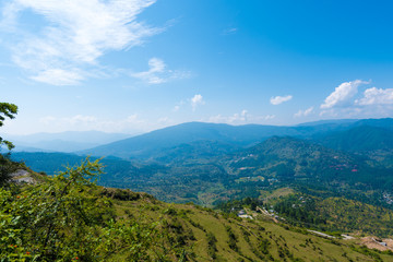 Obraz premium Landscape view of Himalayan Region in Uttrakhand India