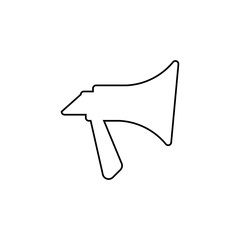 Megaphone icon. Announce symbol. Logo design element