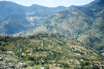 Fototapeta na wymiar Landscape view of Himalayan Region in Uttrakhand India