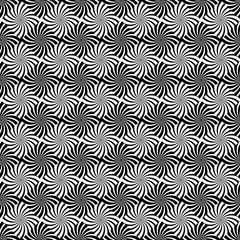seamless black white op art decorative background pattern