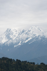 aerial view of Himalayan mountains