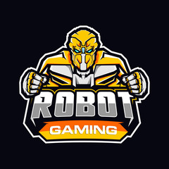 vector logo gaming robot