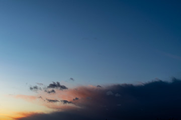 sky with clouds and sun