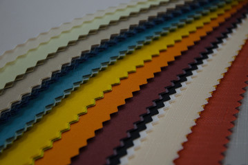 Multi-colored pieces of fabric