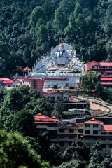 Fototapeta na wymiar Shri Kalyanika Himalaya Devasthanam, popularly known as the Dol Ashram is a peaceful ashram in the quaint village of Kanara (Dol), located in the Almora district of Uttarakhand