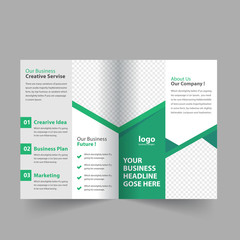 business bifold brochure template