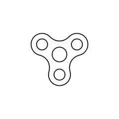 Spinner icon. Young toy symbol. Logo design element