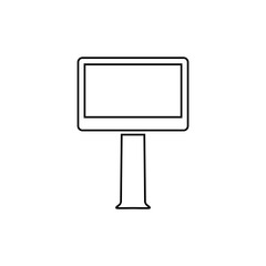 Billboard icon. Marketing symbol. Logo design element © Eli
