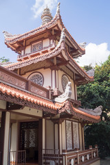 Fototapeta premium buddhist temple on sky background