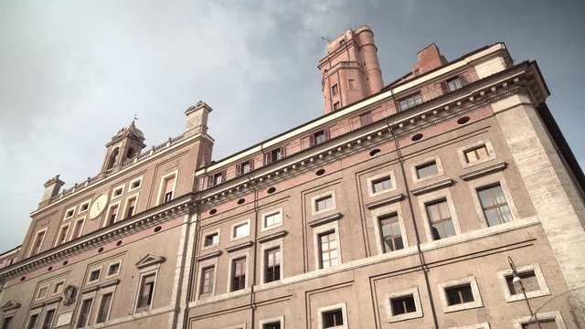 Roma, Italia. Collegio Romano, lato ovest, sede del Liceo Visconti