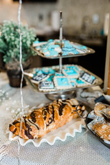 Paris Themed Royal Iced Cookies and Chocolate Babka Bread